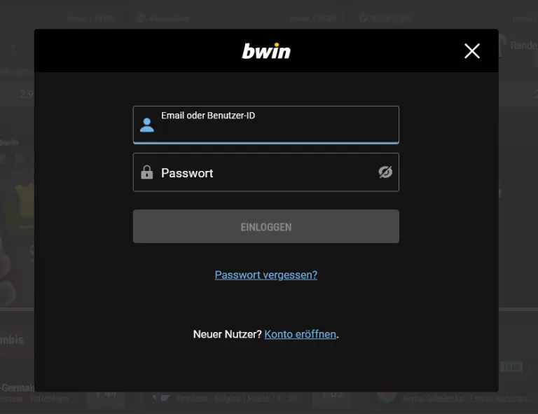 bwin login